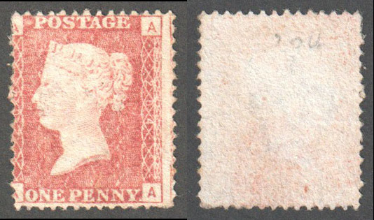Great Britain Scott 33 MNG Plate 204 - AA - Click Image to Close